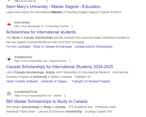How to apply for masters scholarship in Canada